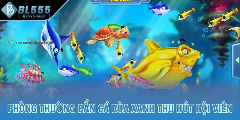 Phòng thường bắn cá rùa xanh thu hút hội viên